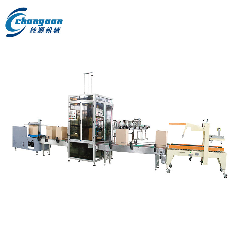 全自動(dòng)開(kāi)箱、裝箱、封箱機(jī)組